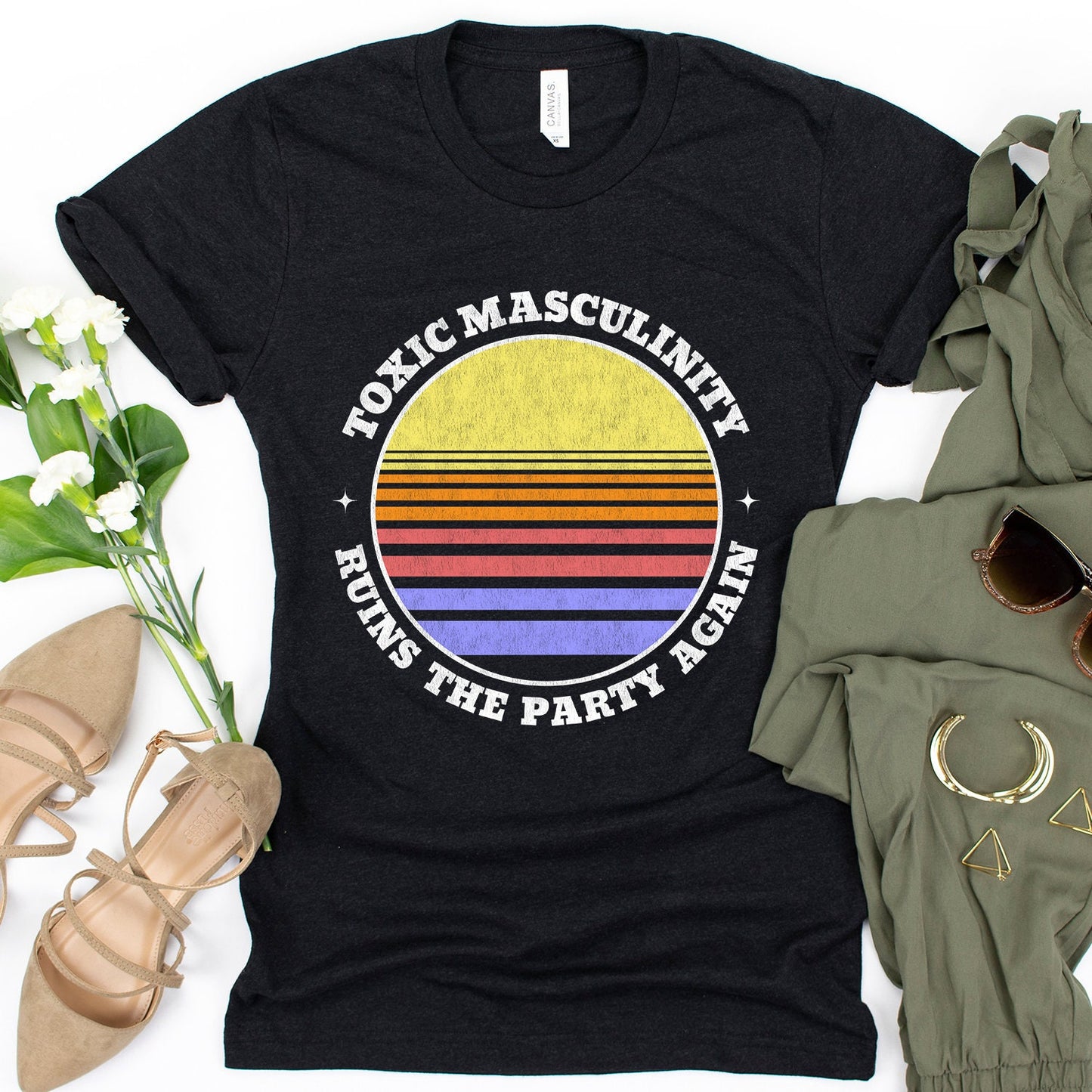 Toxic Masculinity Ruins the Party Again T-Shirt - Crooked & Straight