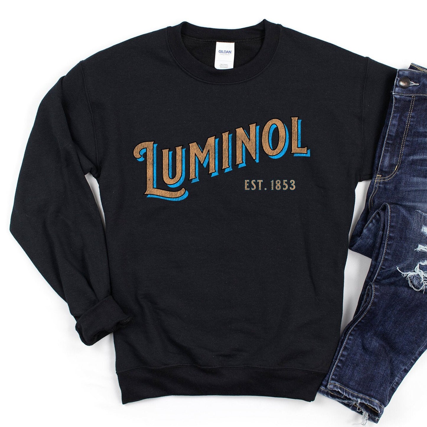 Luminol sweatshirt - Crooked & Straight