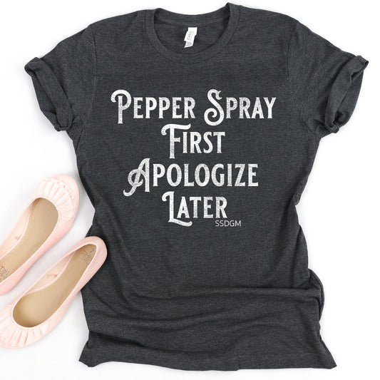 Pepper Spray T-Shirt - Crooked & Straight