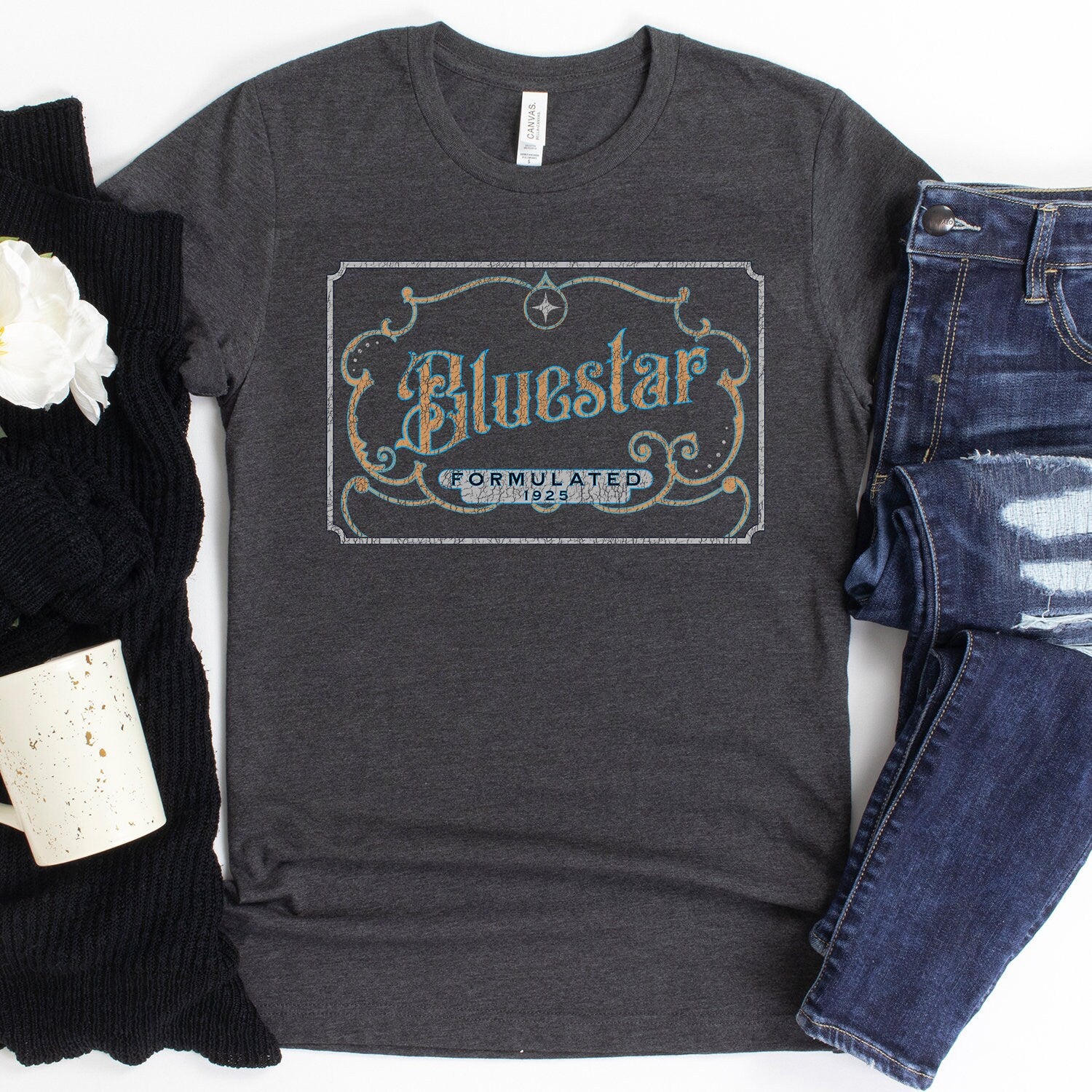 Bluestar Forensic True Crime Shirt - Crooked & Straight