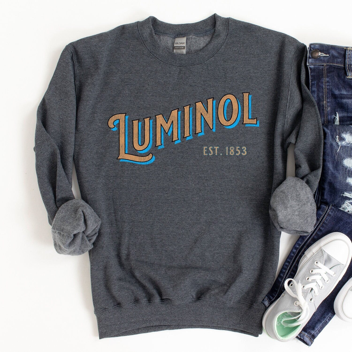Luminol sweatshirt - Crooked & Straight
