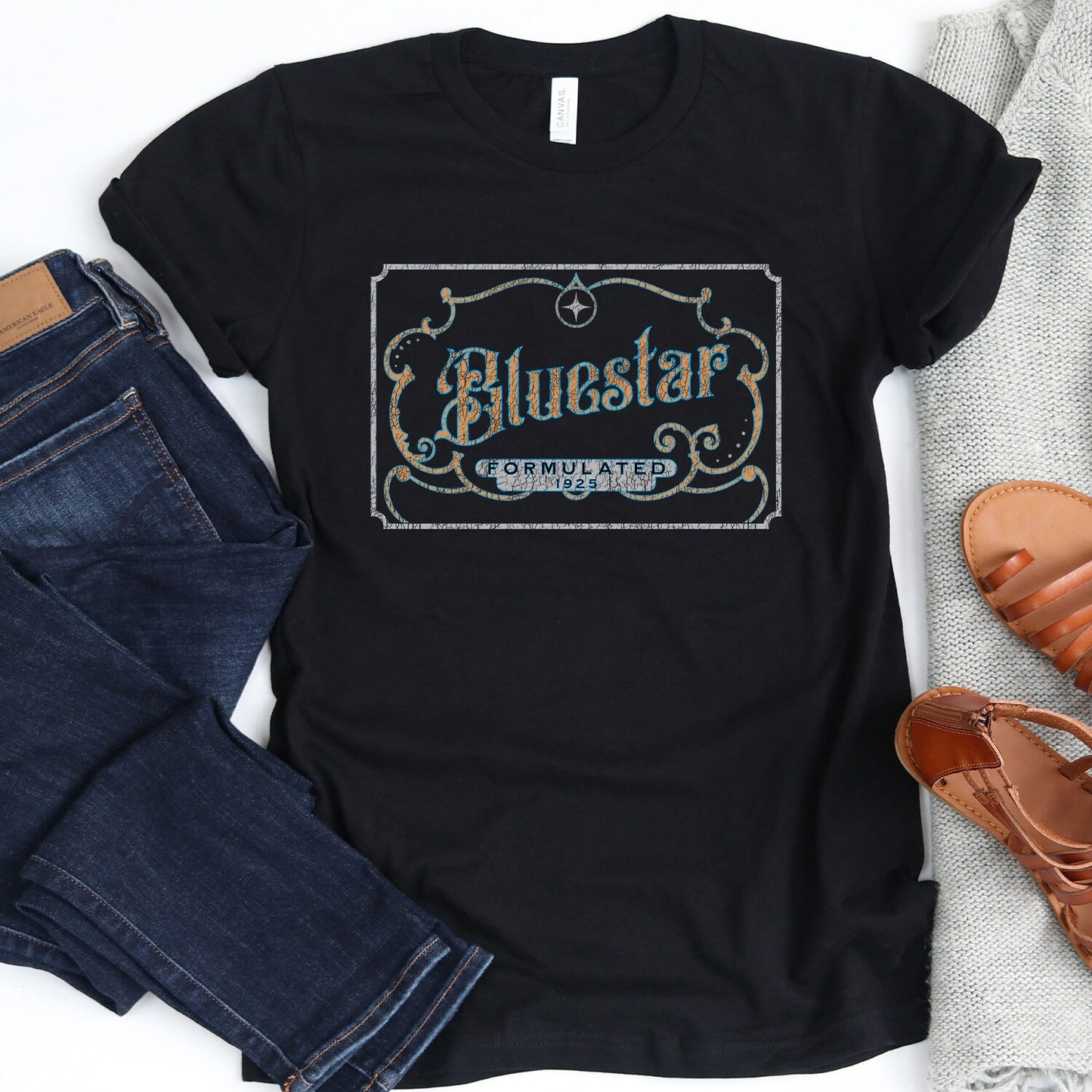 Bluestar Forensic True Crime Shirt - Crooked & Straight