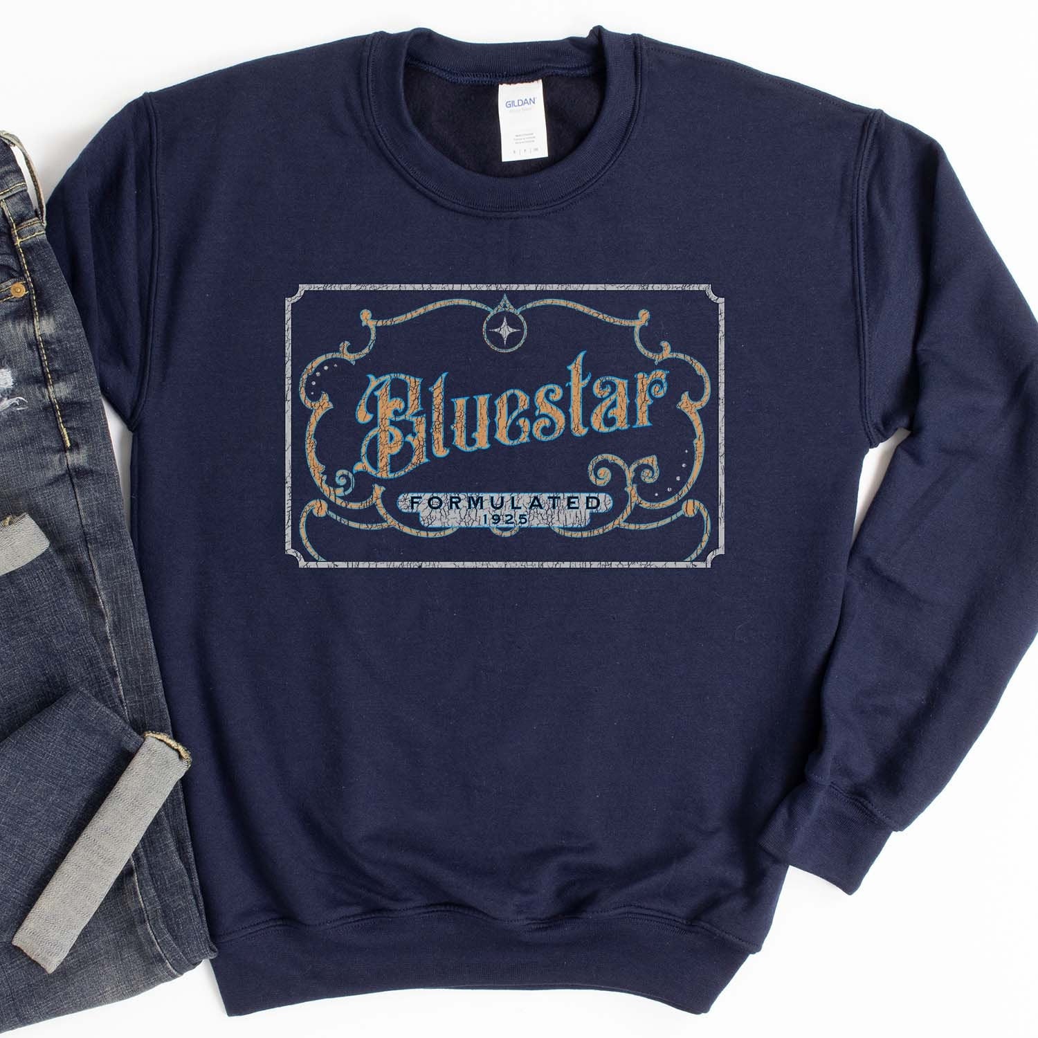 Bluestar Luminol Sweatshirt - Crooked & Straight