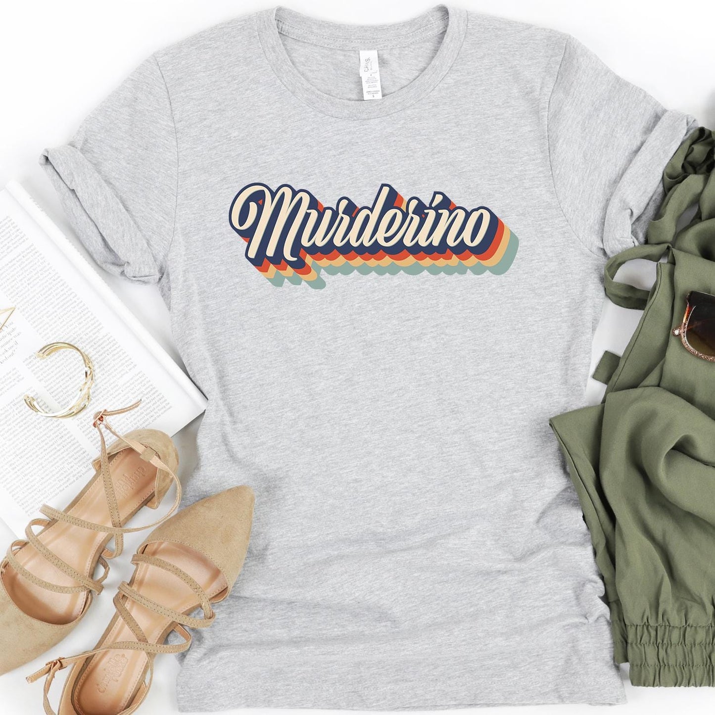 Retro Murderino Shirt – True Crime Fan Tee | Stay Sexy & Don’t Get Murdered - Crooked & Straight