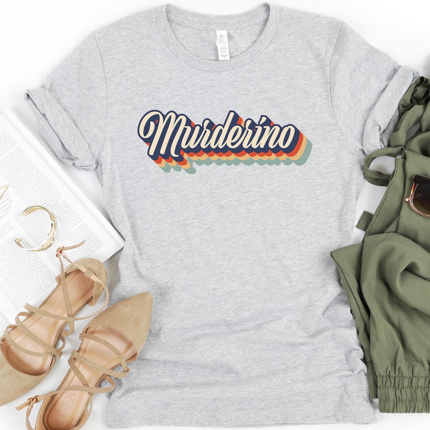 Retro Murderino Shirt – True Crime Fan Tee | Stay Sexy & Don’t Get Murdered - Crooked & Straight