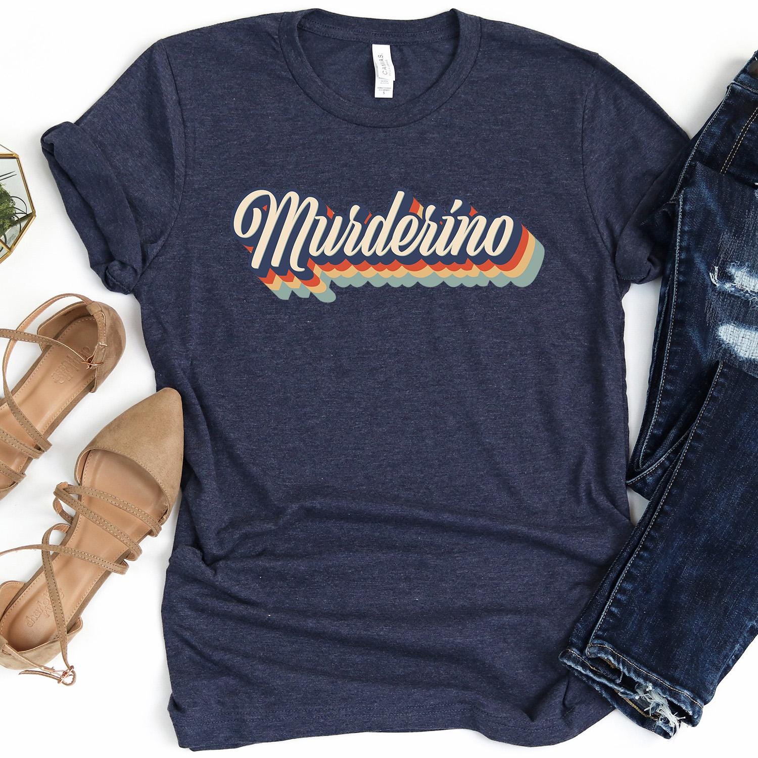 Retro Murderino Shirt – True Crime Fan Tee | Stay Sexy & Don’t Get Murdered - Crooked & Straight