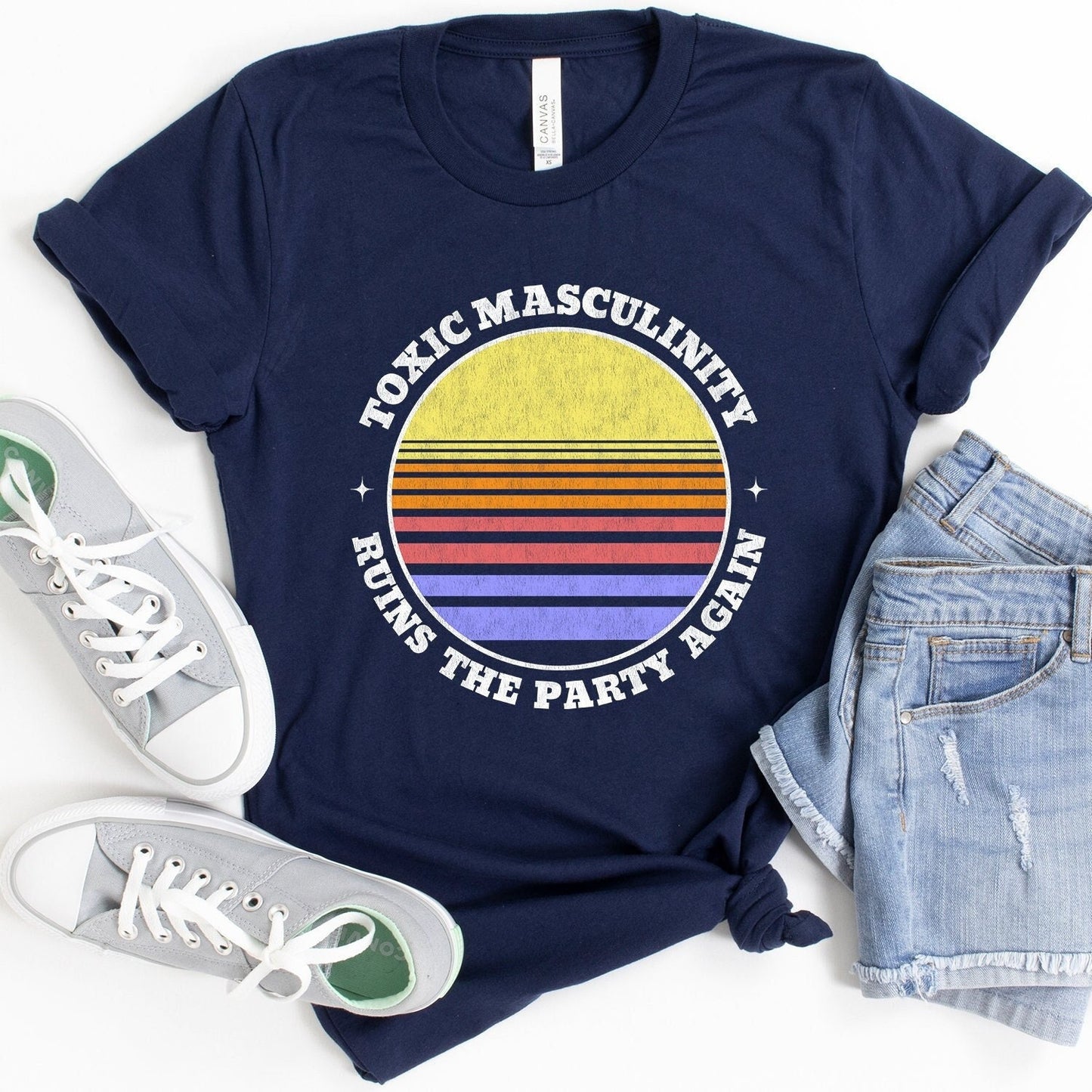 Toxic Masculinity Ruins the Party Again T-Shirt - Crooked & Straight