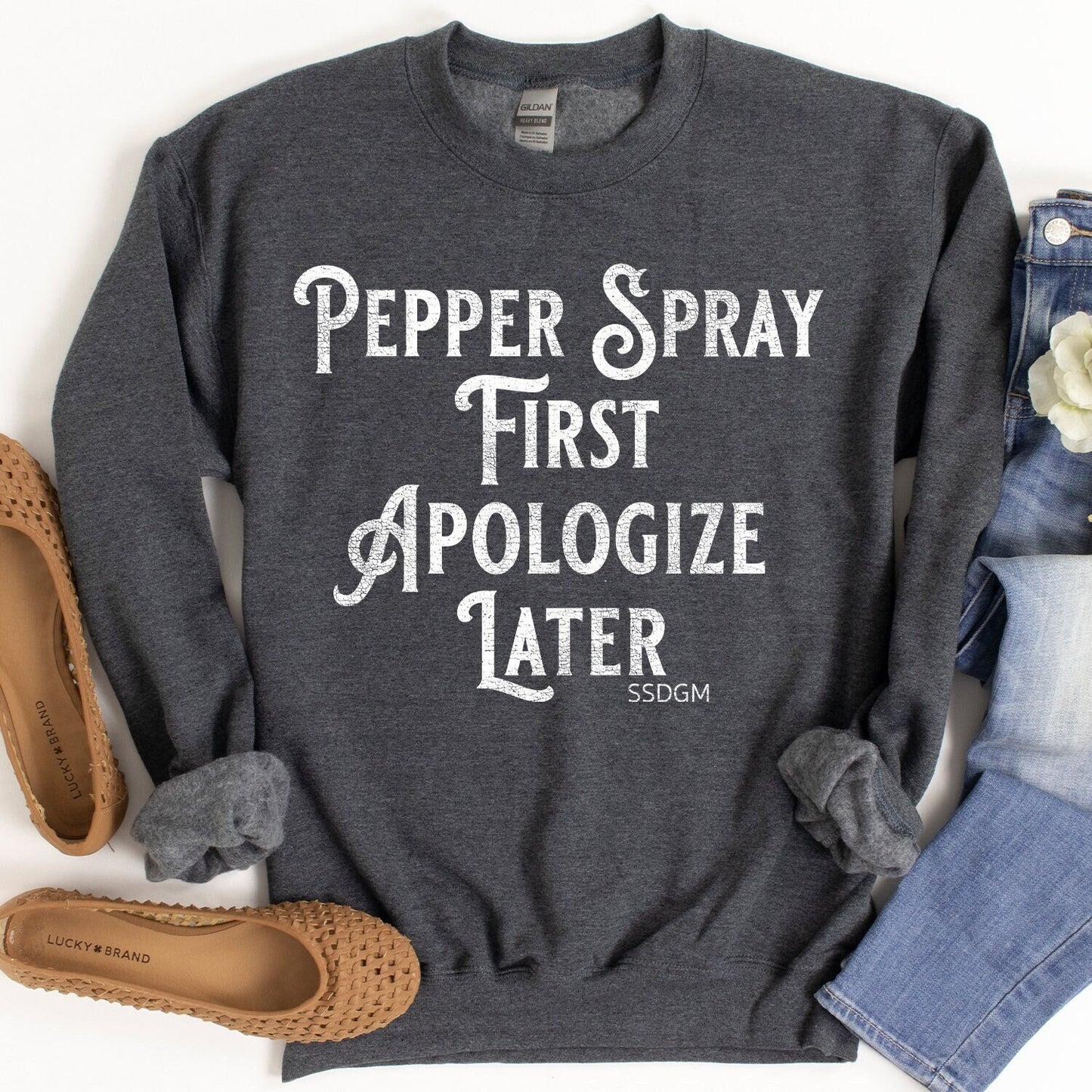 Pepper Spray Sweatshirt - Crooked & Straight