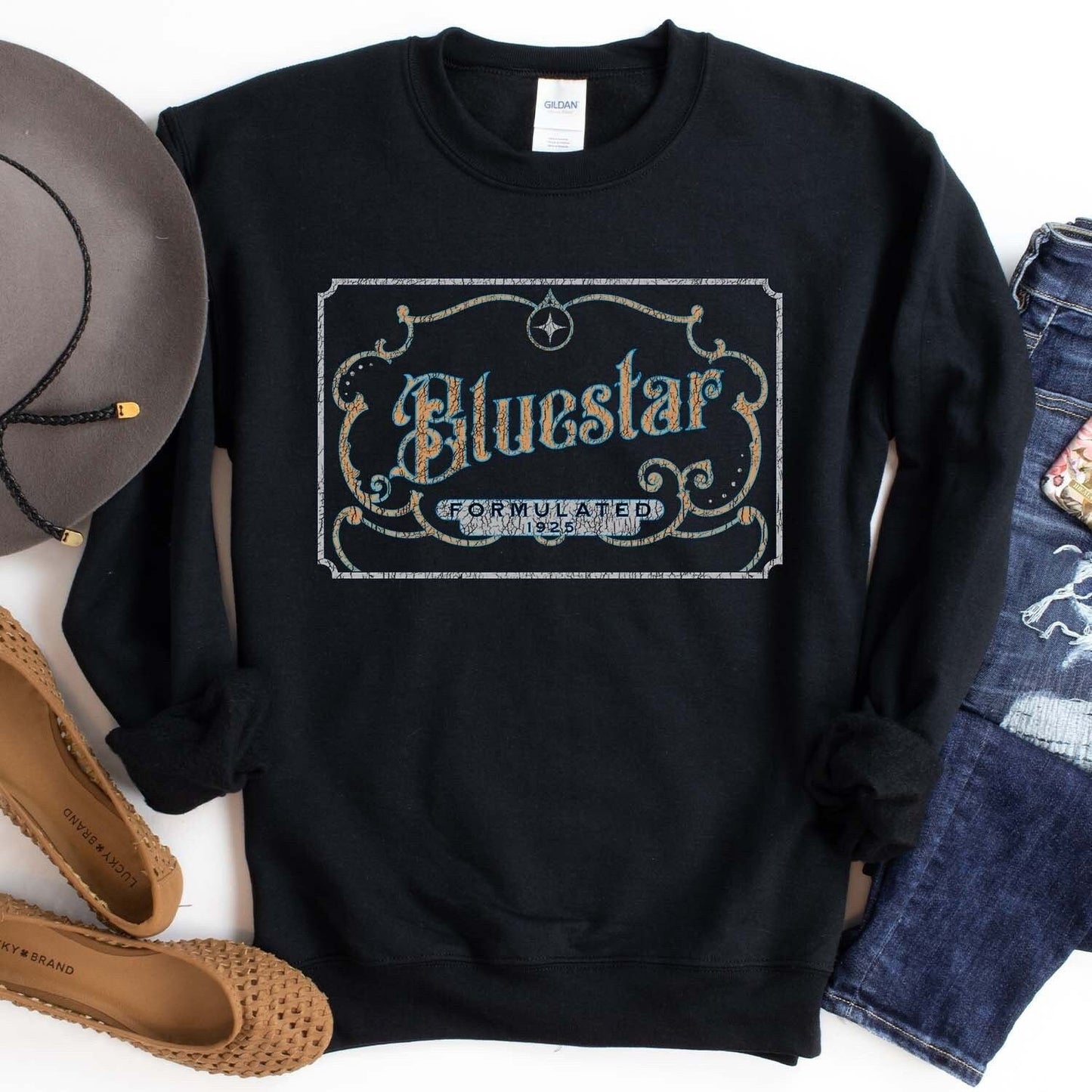 Bluestar Luminol Sweatshirt - Crooked & Straight